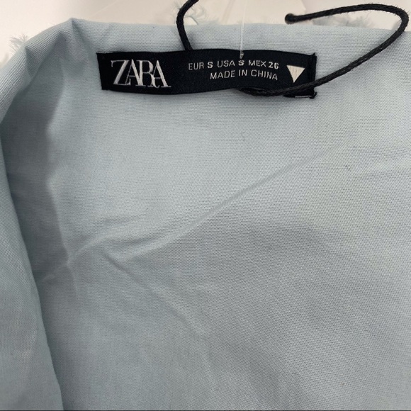 Zara Feather Effect Crop Top - Picture 7 of 10